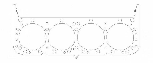 .075" MLS Cylinder Head Gasket, 4.165" Valve Pocketed Gasket Bore.